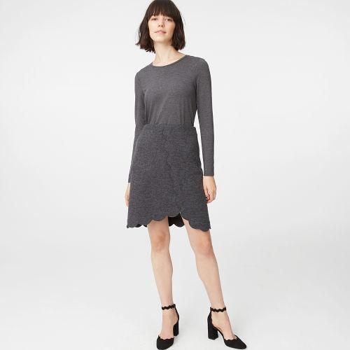 Club Monaco Color Grey Hardie Knit Skirt