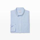 Club Monaco Color Blue Slim End-on-end Linen Shirt