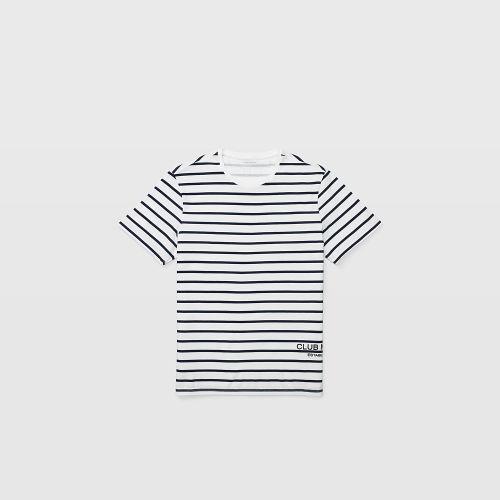 Club Monaco Color White Cm Graphic Striped Tee