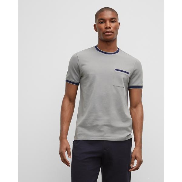 Club Monaco Short Sleeve Piqu Crewneck Tee