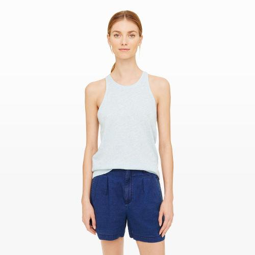 Club Monaco Color Bleach Indigo Heather Volta Tank