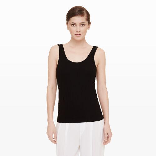 Ib Color Black Jocasta Ribbed Tank