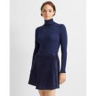 Club Monaco Navy Corduroy Mini Skirt