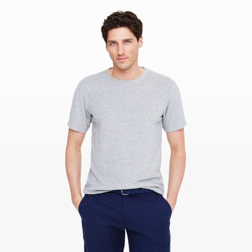 Club Monaco Color Light Heather Gr Terry Crew