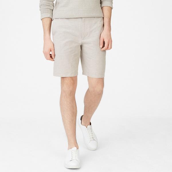 Club Monaco Khaki Maddox 9 Houndstooth Short