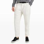 Club Monaco Color White Pleated Linen Pant