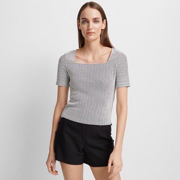 Club Monaco Blue/white Stripe Wrenee Top