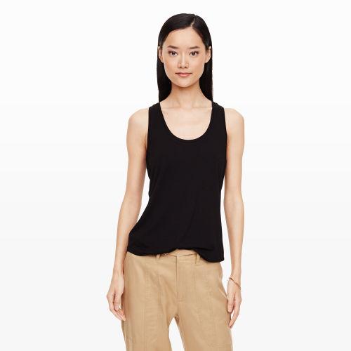 Club Monaco Color Black Marcy Tank In Size Xs