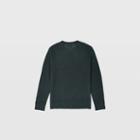 Club Monaco Color Green Donegal Duofold Crew