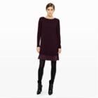 Club Monaco Color Purple Rigby Layered Sweater Dress