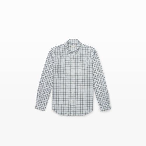 Club Monaco Color Blue Slim-fit Bd Windowpane Shirt