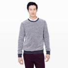 Club Monaco Color Black Contrast Trim Sweatshirt In Size S