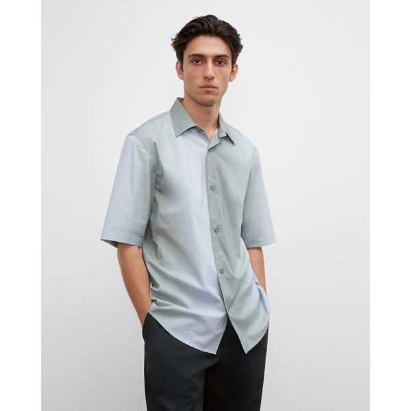 Club Monaco Short Sleeve Ombr Boxy Shirt