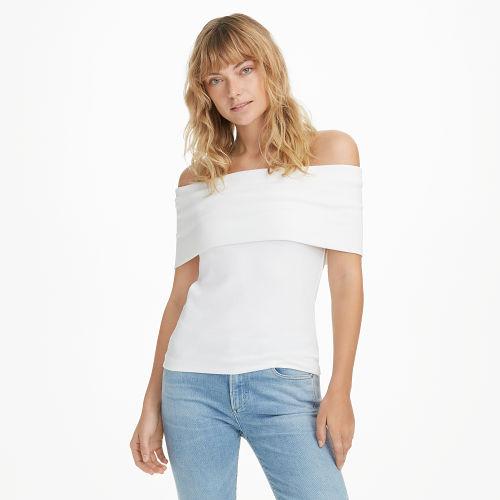 Club Monaco Color White Kenyatta Top