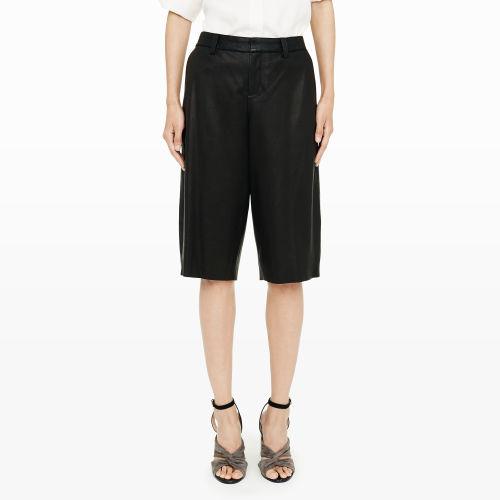 Club Monaco Color Black Heloise Leather Short