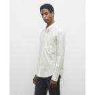Club Monaco Long Sleeve Slim Dobby Pinstriped Shirt