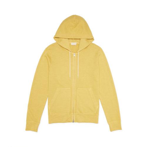 Club Monaco Color Green Essential Zip Up Hoodie In Size Xl