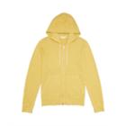 Club Monaco Color Green Essential Zip Up Hoodie In Size Xl