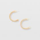 Club Monaco Serefina Rolled Snake Chain Hoop Earring