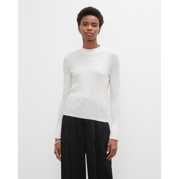 Club Monaco Signature Mix-rib Mockneck Sweater