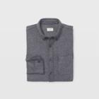 Club Monaco Color Grey Slim Winter Twill Shirt