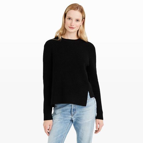 Club Monaco Color Black Abilla Asymmetrical Sweater