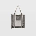 Club Monaco Color Black Mesh Beach Bag