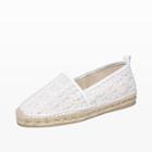 Club Monaco Color White Ryan Espadrille In Size 40