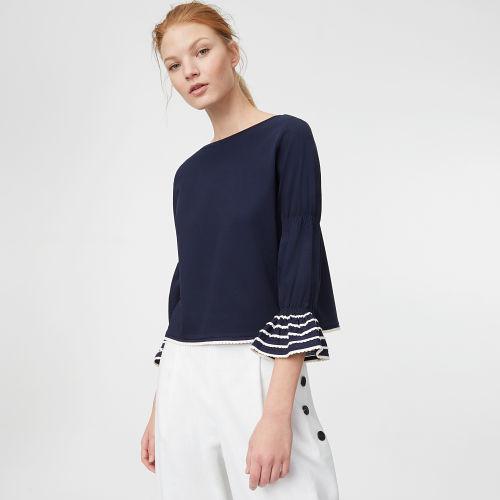 Club Monaco Color Blue Friedah Knit Top
