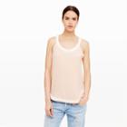 Club Monaco Color Orange Fanetta Tank