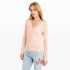 Club Monaco Color Orange Rosalind Cashmere Henley