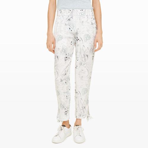 Club Monaco Color Ivory Rose Blaise Tie Pant