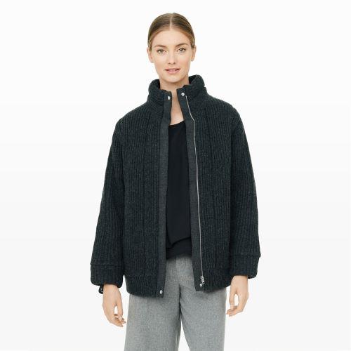 Club Monaco Color Grey Ashina Sweater Jacket In Size Xs