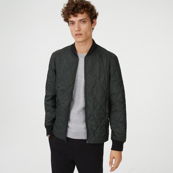 Club Monaco Combat Green Quilted Jacket