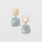 Club Monaco Multi Square Pendant Earrings