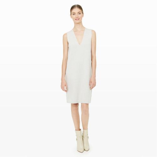 Club Monaco Color Grey Sarei Knit Dress In Size L