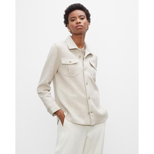 Club Monaco Knit Shirt Jacket