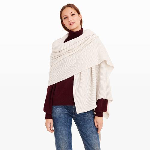 Club Monaco Color White Justy Cashmere Airport Wrap