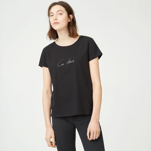 Club Monaco Color Black Tykina La Dame Tee
