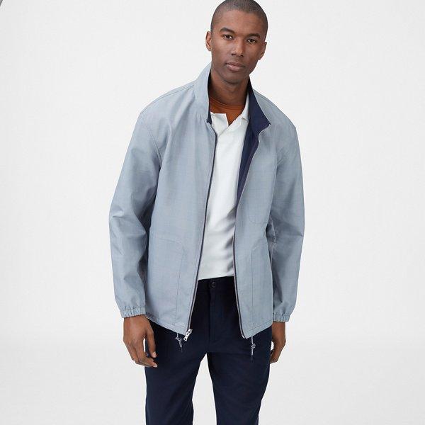 Club Monaco Grey/navy Reversible Track Jacket