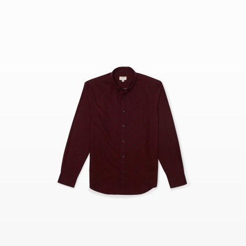 Club Monaco Color Red Slim-fit Bd Polka Dot Shirt