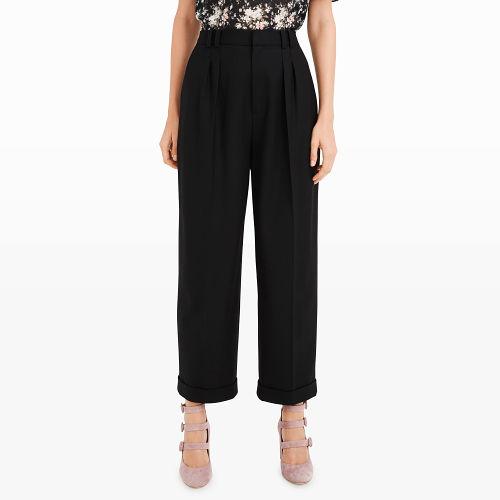Club Monaco Color Black Braxlee Cropped Pant