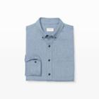 Club Monaco Color Gin Blue Slim Soft Twill Shirt