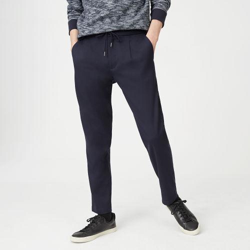 Club Monaco Color Blue Pleated Twill Trouser