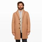 Club Monaco Color Brown Double Face Topcoat In Size 36