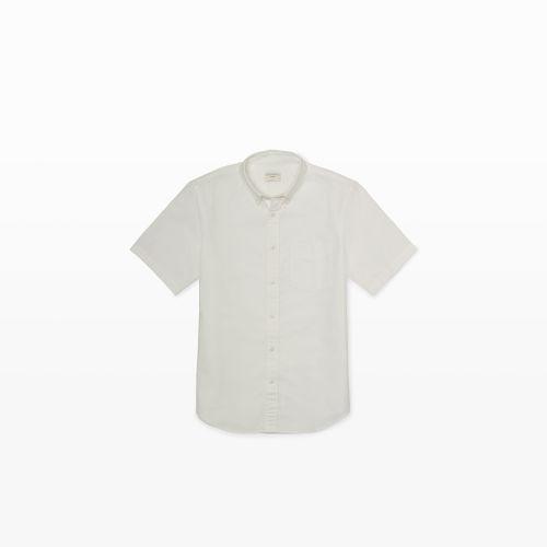 Club Monaco Color White Short-sleeve Bd Oxford Shirt
