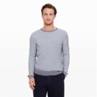 Club Monaco Color Grey Marled Thermal Crew In Size Xs
