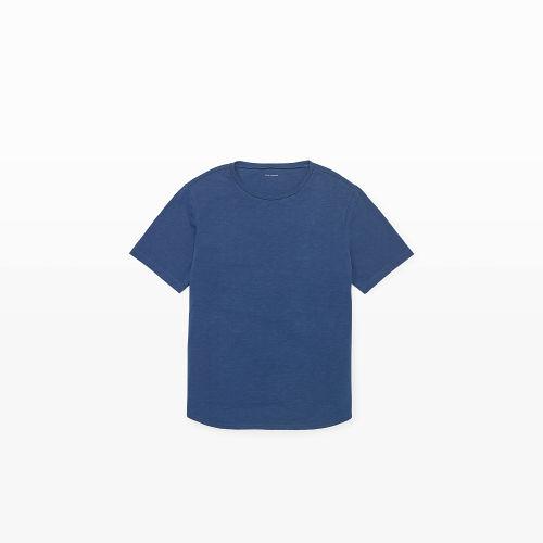 Club Monaco Color Gin Blue Short-sleeve Slub Crew Tee