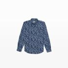 Club Monaco Color Blue Slim-fit Bd Floral Shirt