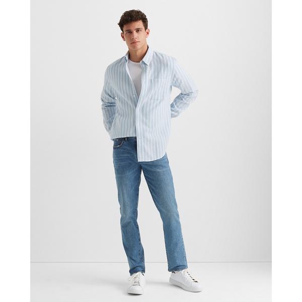 Club Monaco Waffle Stripe Shirt